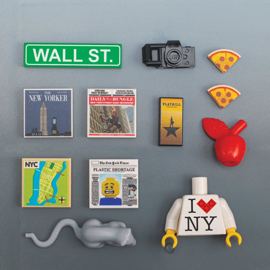 New York City Pack - Custom Parts + Minifig Accessories made using LEGO parts