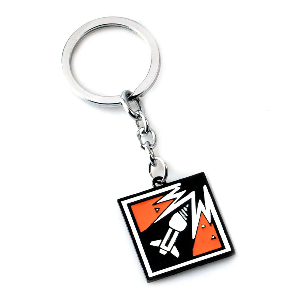 NewStyles Game Rainbow Six Siege Key Chains Jager Glaz Metal Keychain Male Car Keyring Holder Porte Clef Gifts Men Women Jewelry