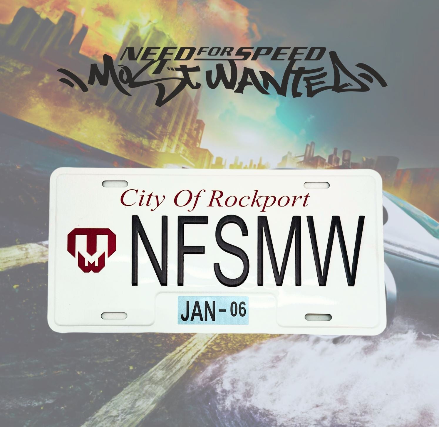 Need For Speed Replica License Plates