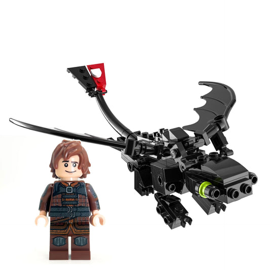 Night Fury Dragon - Custom MOC made using LEGO parts