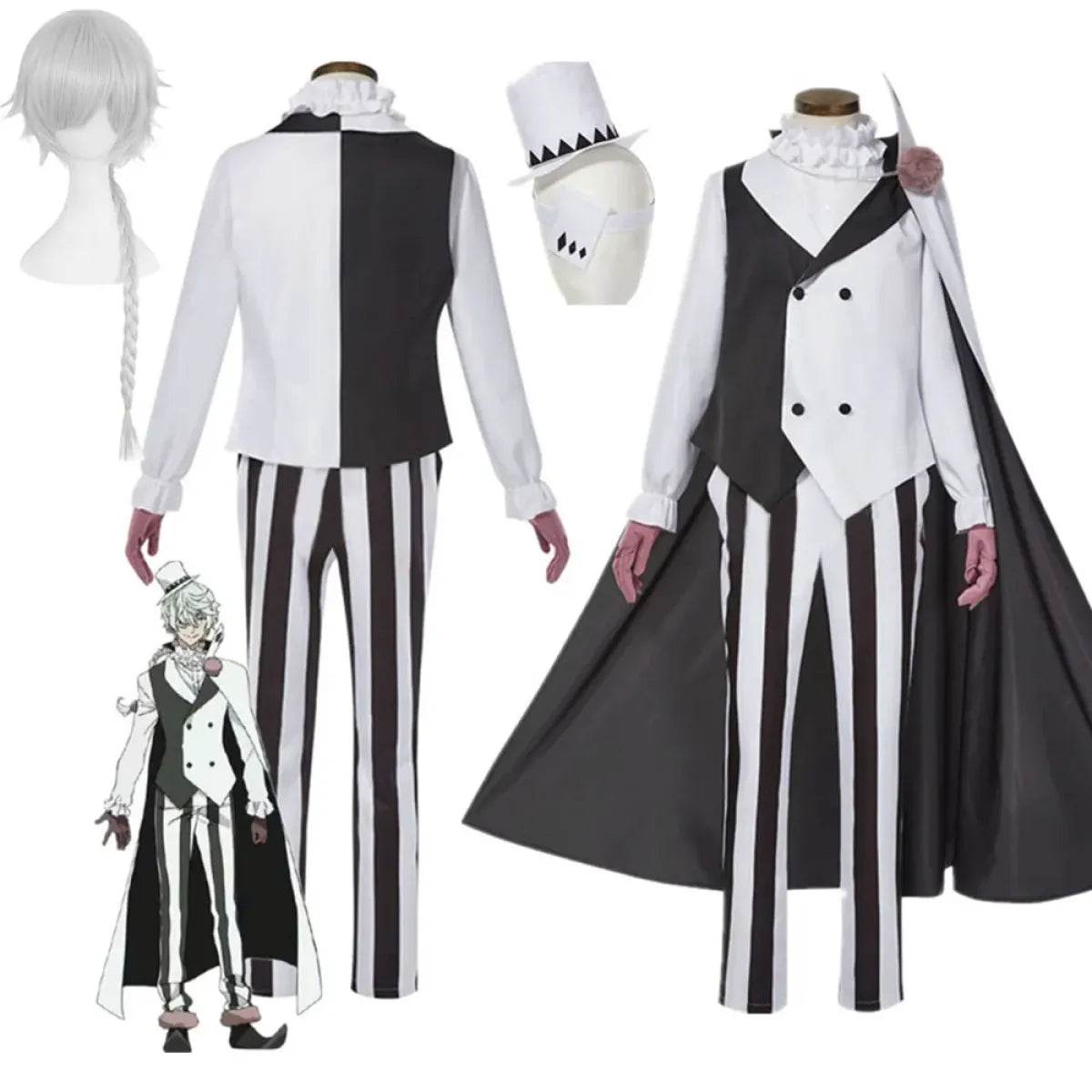 Bungo Stray Dogs Cosplay Nikolai Gogol Suit - A1 / S / Nearest Warehouse