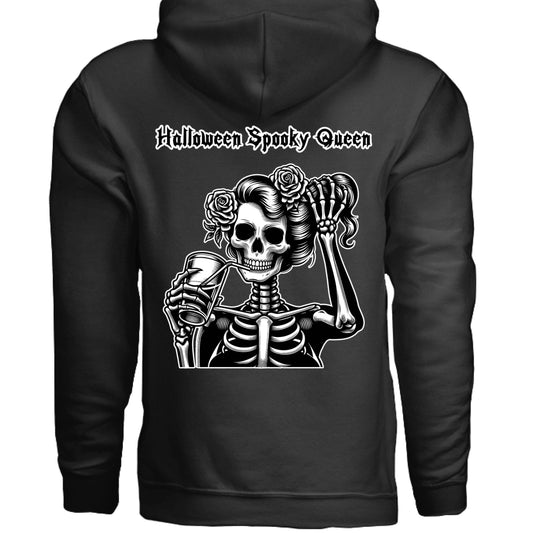 Grave Digs Halloween Spooky Queen 2 Unisex Hoodie - BLACK / XS