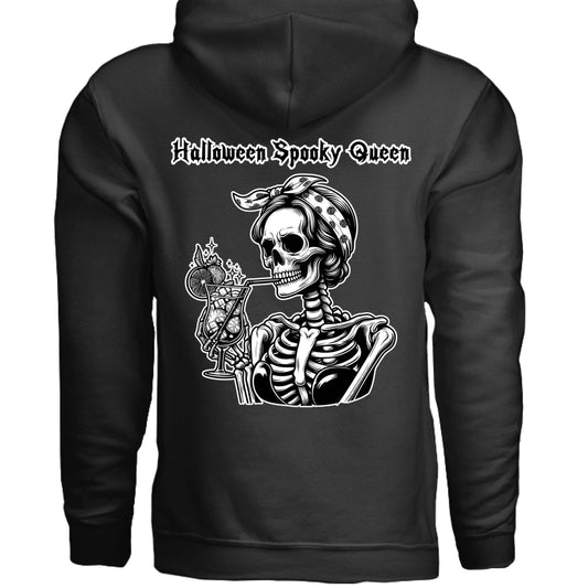 Grave Digs Halloween Spooky Queen 3 Unisex Hoodie - BLACK / XS