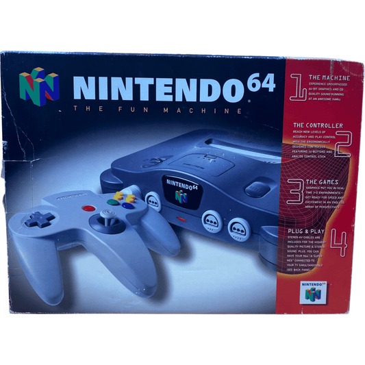 Nintendo 64 System with Original Retail Box & Super Mario 64