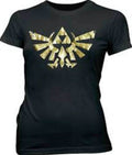 Nintendo Legend of Zelda Gold Foil Triforce Logo T-shirt - S