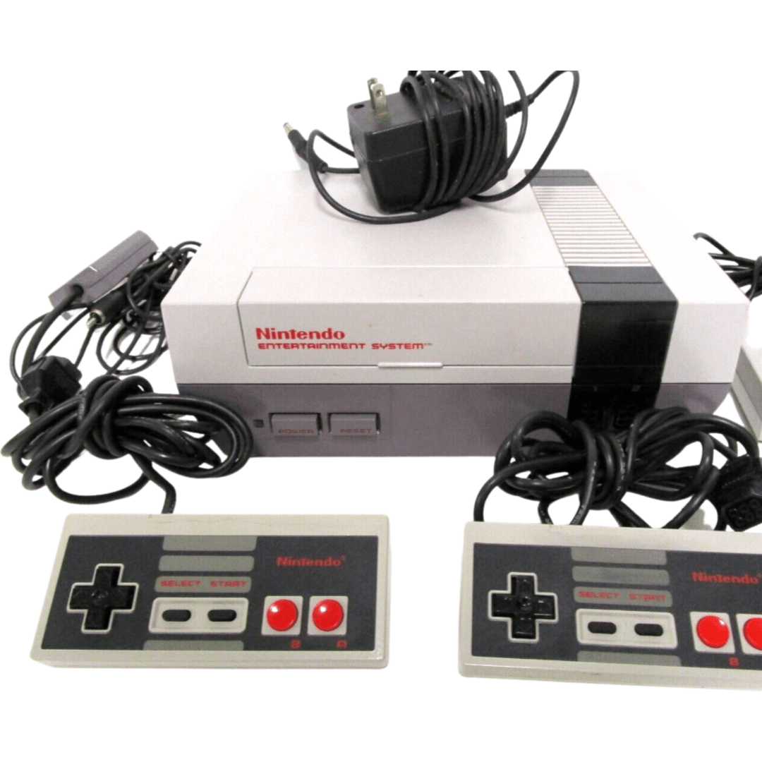 Nintendo NES Console - 2 - Original Controllers Included