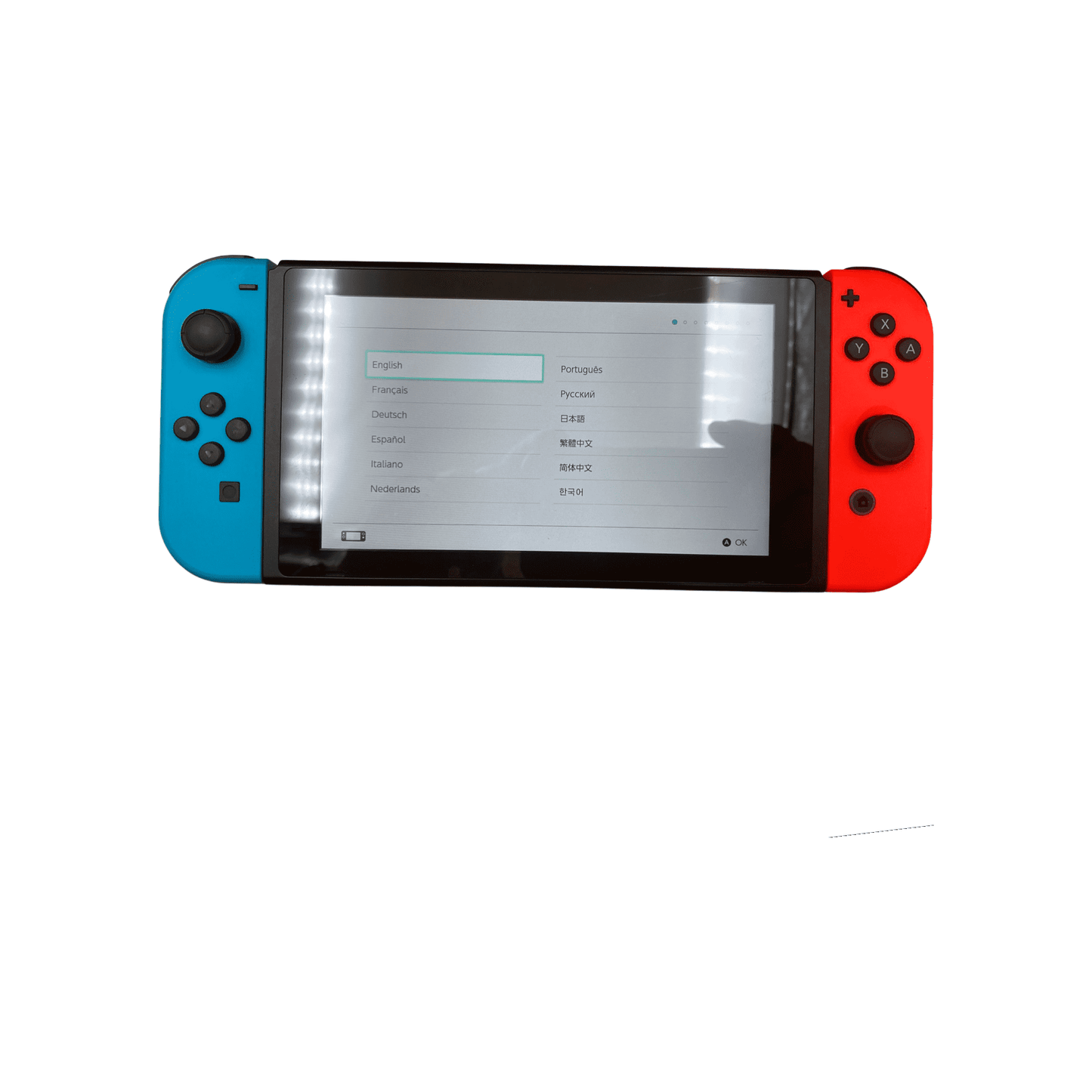 Nintendo Switch With Blue And Red Joy-Con