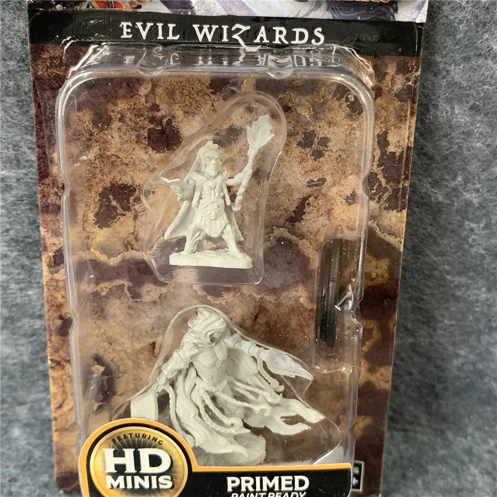 Nolzur's Marvelous Board Game Miniatures Evil Wizards Human Fighter Dragonborn Sorcerer Figures Model Pathfinder TRPG Toys Gift