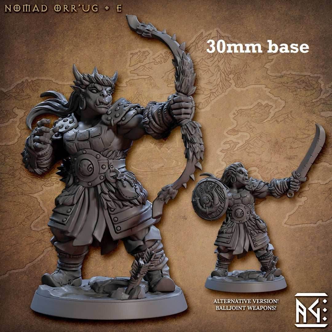 Nomad Orr'ug: Sculpt E (Female Orc Ranger) - With Hat / Bow