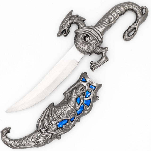 Obey Me Small Ornate Dragon Decorative Fantasy Dagger Knife