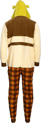 Officially Licensed Shrek Adult Unisex Halloween Cosplay Costume Fleece Jumpsuit