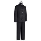 Ken Takakura Cosplay Costume – Dandadan School Uniform with Glasses - S / Wig Only(one size)