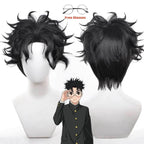 Ken Takakura Cosplay Costume – Dandadan School Uniform with Glasses - S / Wig Only(one size)