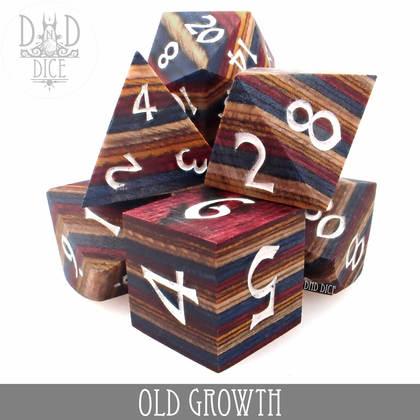 Old Growth Wood Dice Set (Gift Box)