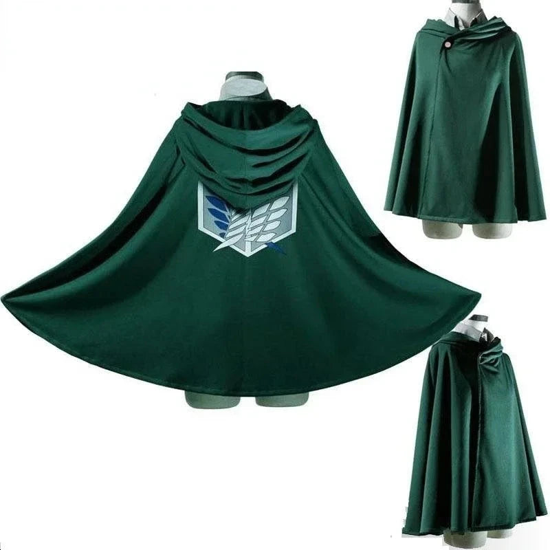 On Sale Anime Attack on Titan Cloak Shingeki No Kyojin Scouting Legion Aren / Levi Capes Cosplay Costume