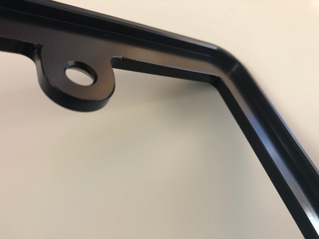 One Piece Billet Aluminum License Plate Frame