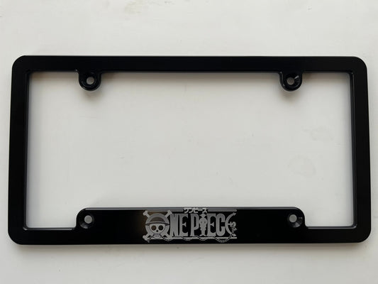 One Piece Billet Aluminum License Plate Frame