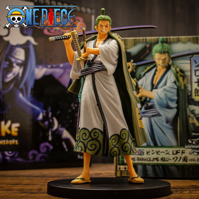 One Piece Wano Country Zoro Kimono Series Figure Ornaments