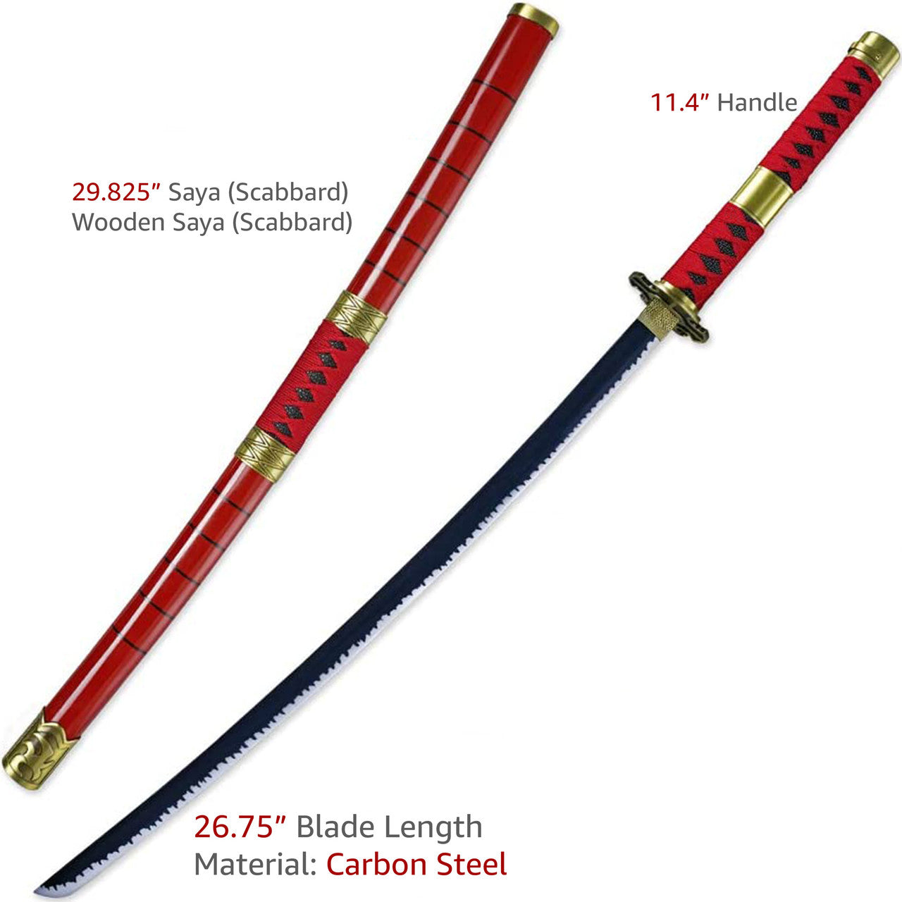 One piece Zoro Sandai Kitetsu Katana Sword