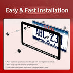 I Myself am Strange and Unusual Stainless Steel License Plate Frame 12.2x6