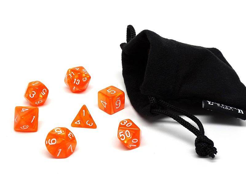 Orange Marble - 7 Piece Set - 