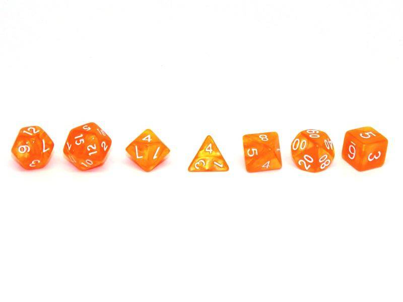Orange Marble - 7 Piece Set - 
