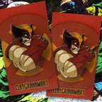 Logan's Rage 2" hard enamel pin w/ retractable "claw"