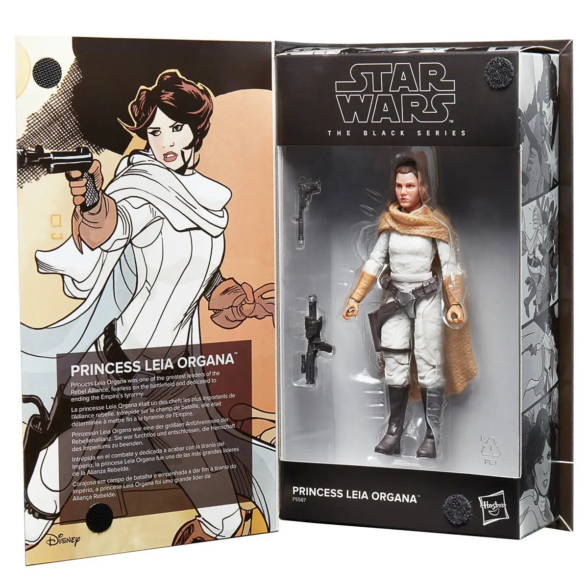 Original 6-Inch Star Wars The Black Series Princess Leia Organa (Comic) Action Figure toys for children with box