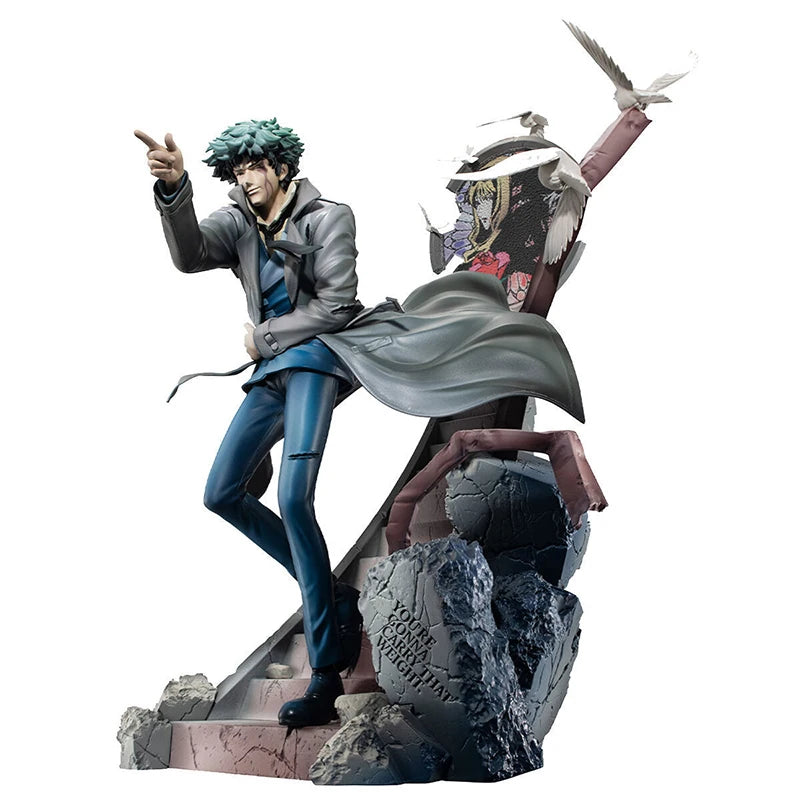 Original Genuine MegaHouse Cowboy Bebop Spike Spiegel Daybreak Collection Model Anime Figure Statuette Ornaments Model Toys