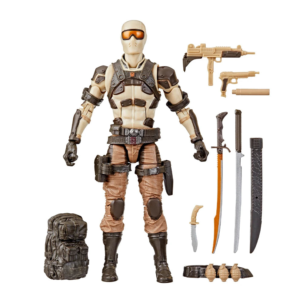 Original Hasbro G.i. Joe Classified Series 92 Desert Commando Snake Eyes Action Figure Model Toy Collection Gift