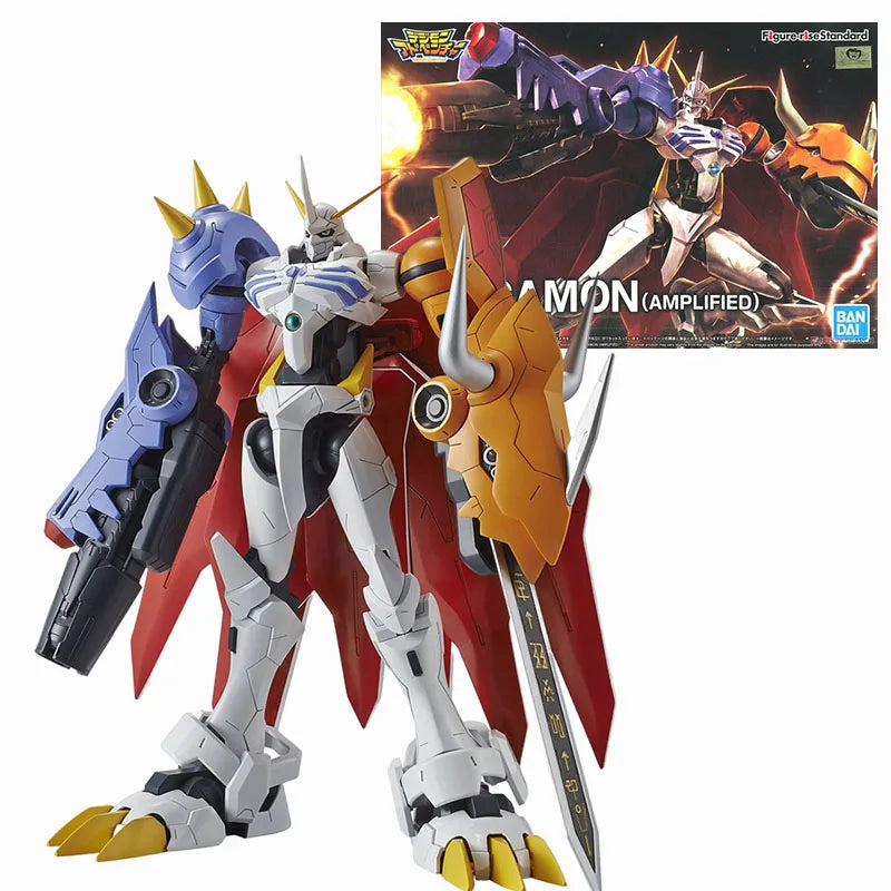 Original In Stock BANDAI Figure-rise Standard Anime Digimon Omegamon Garurumon Angemon Alphamon War Greymon Figure Action Model