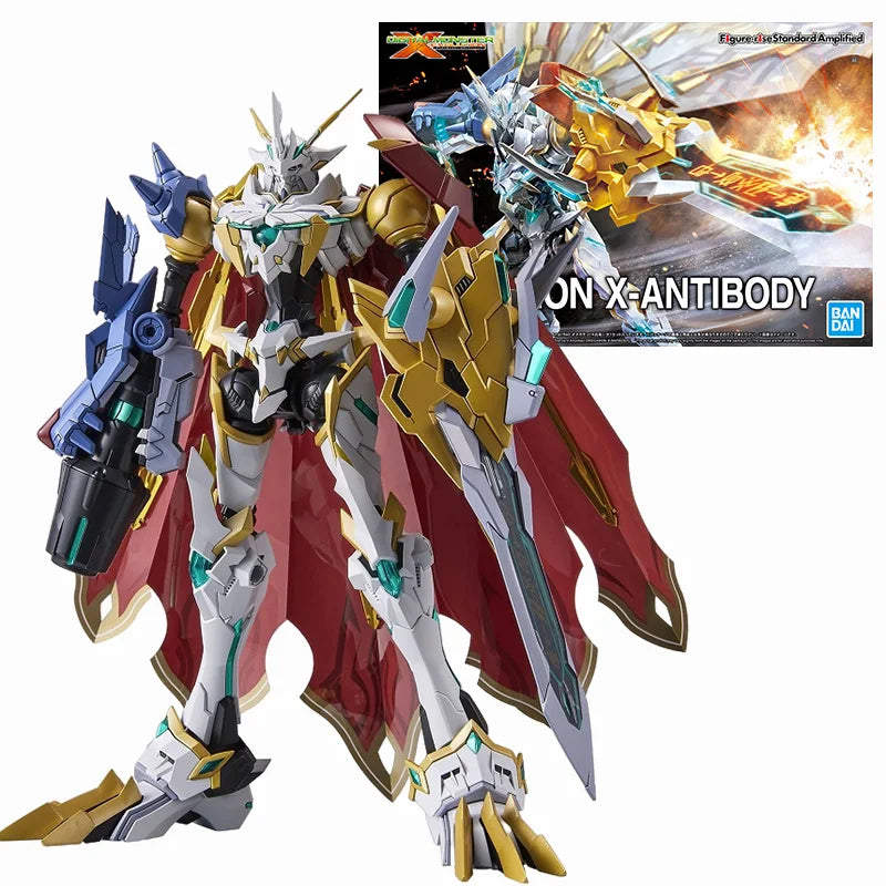 Original In Stock BANDAI Figure-rise Standard Anime Digimon Omegamon Garurumon Angemon Alphamon War Greymon Figure Action Model