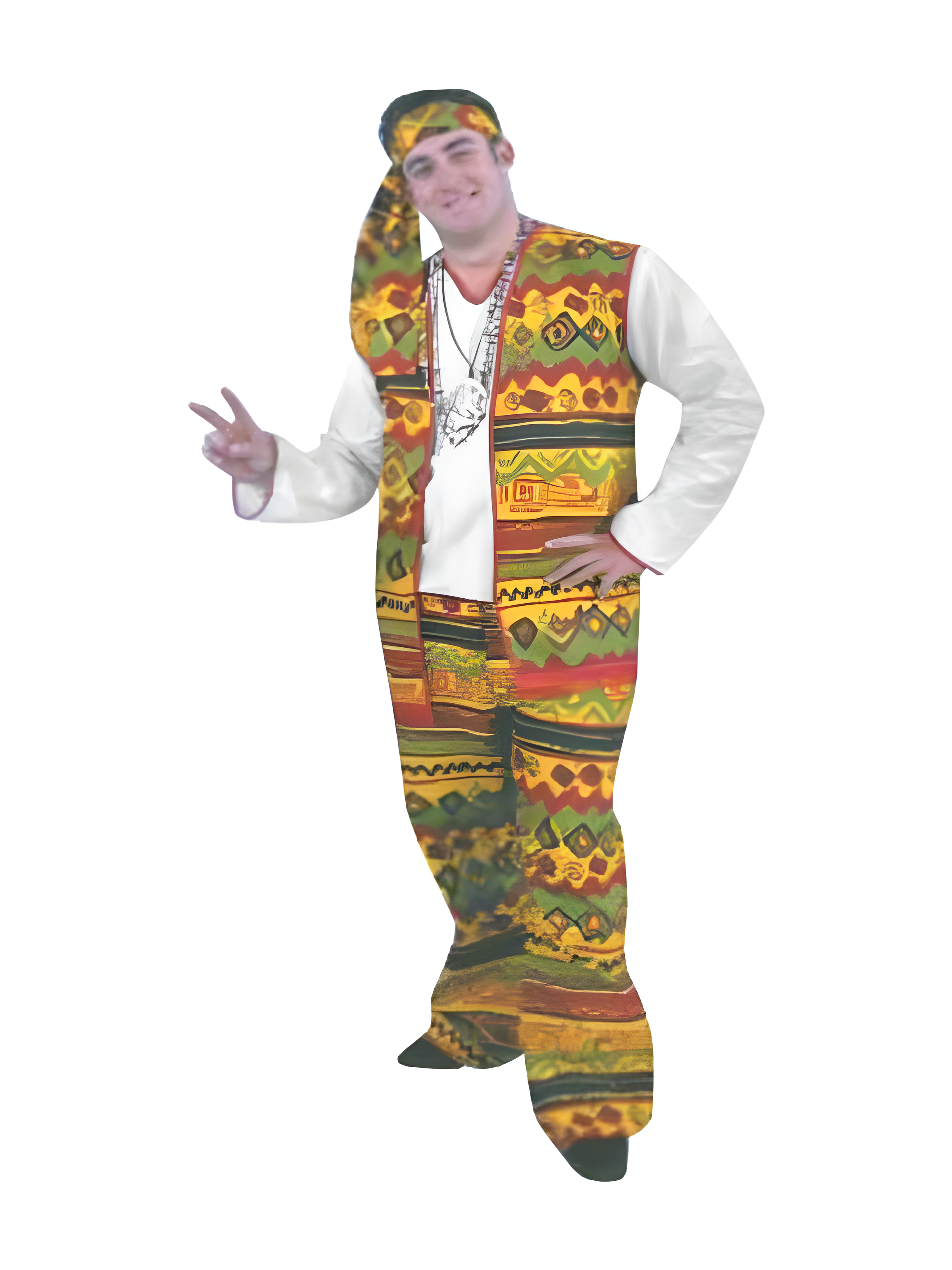 Adult Men's Hippie Costume