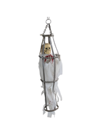 Caged White Ghoul Halloween Prop