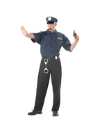 Adult Cop Shirt And Hat Costume