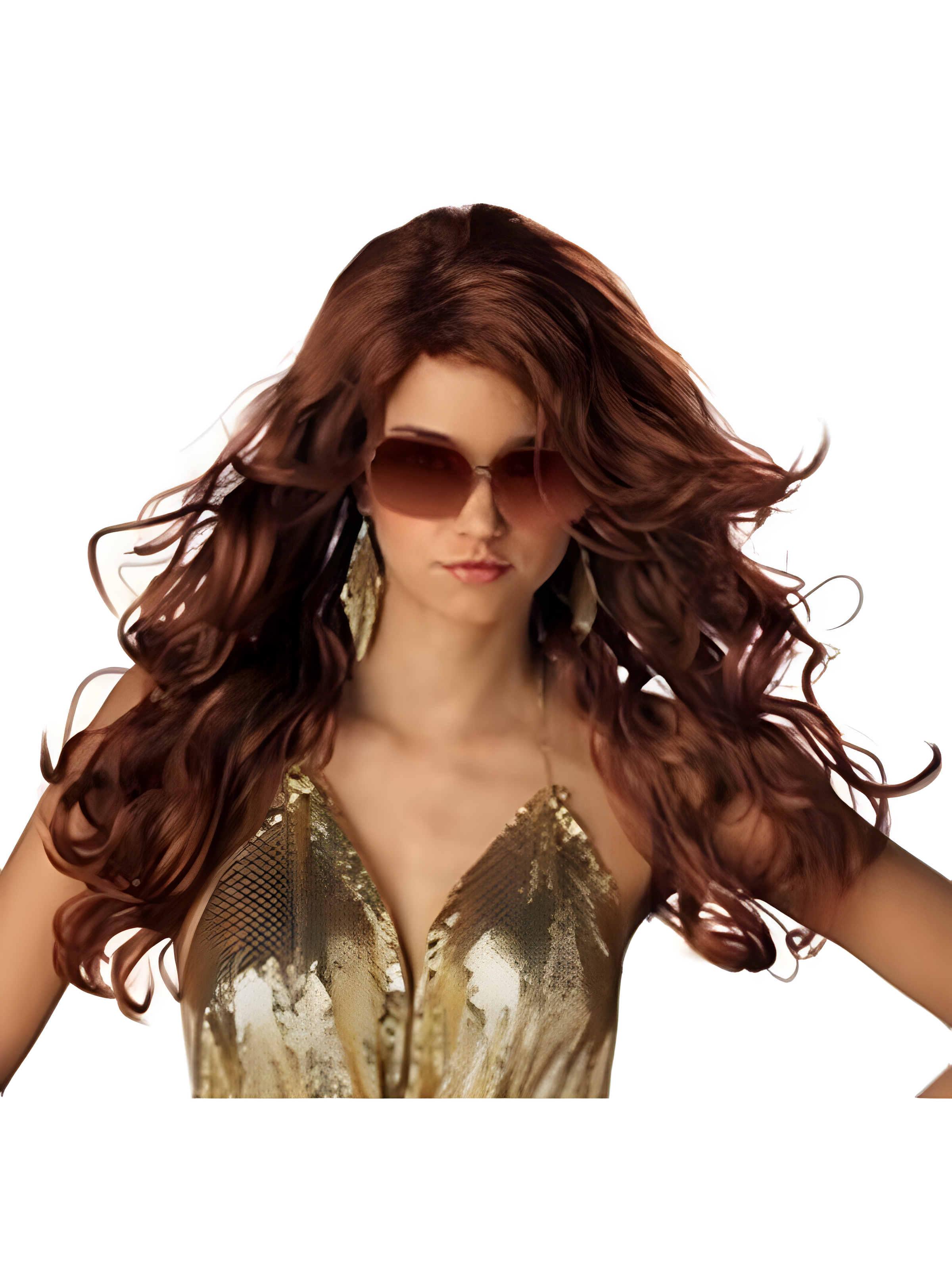 Auburn Sexy Mermaid Costume Wig