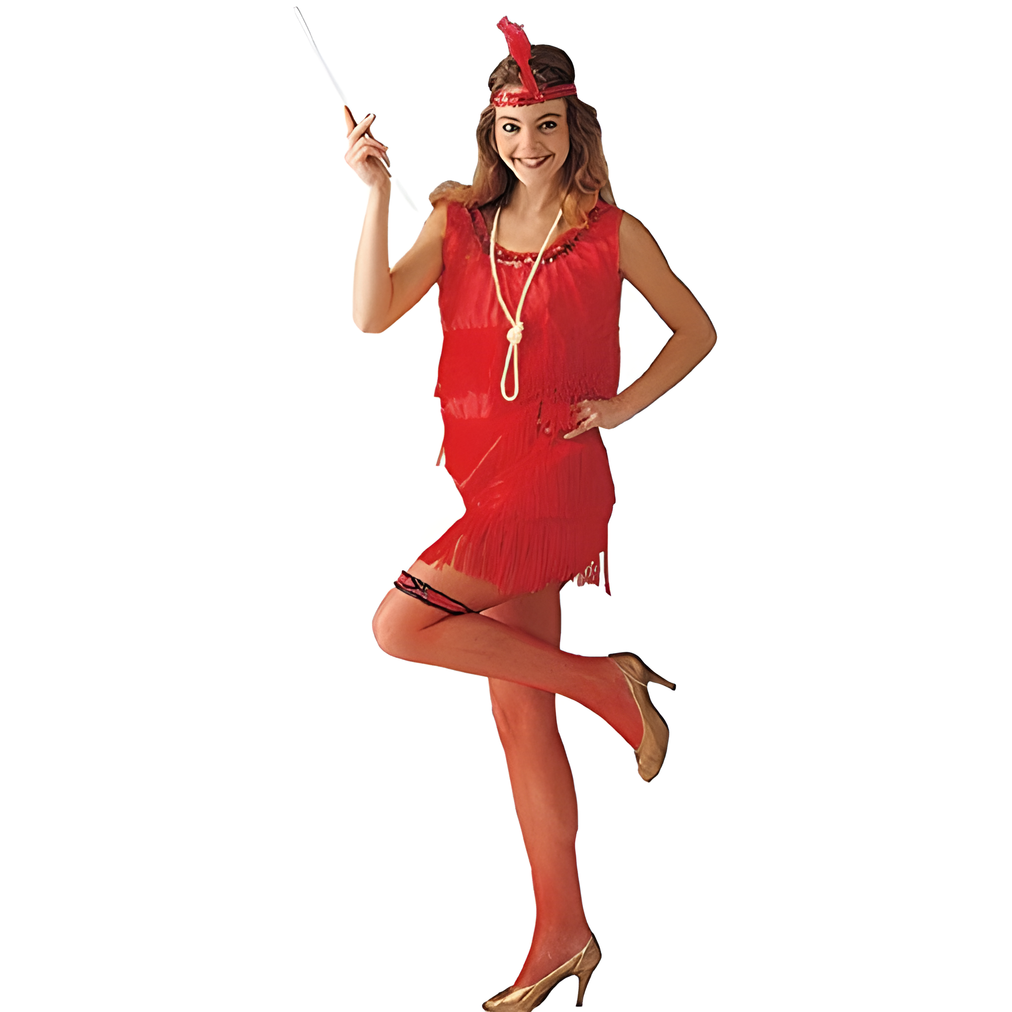 Adult Red Flapper Dress