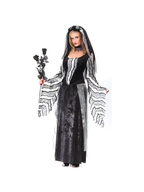 Adult Black Rose Ghost Dress Costume