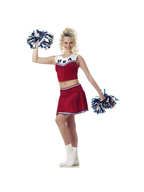 Adult Sleeveless Cheerleader Costume