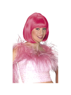 Adult Pink Short Bob Wig
