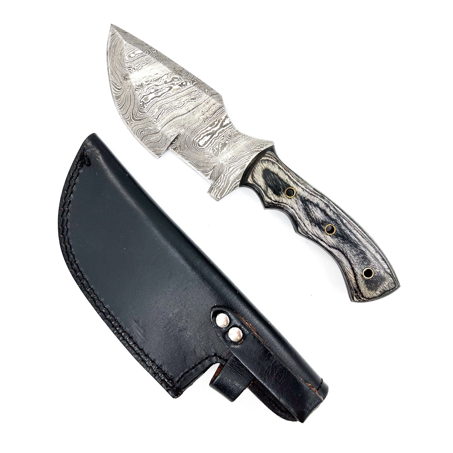 Ozark Full Tang Hand Forged Damascus Steel Tracker Knife