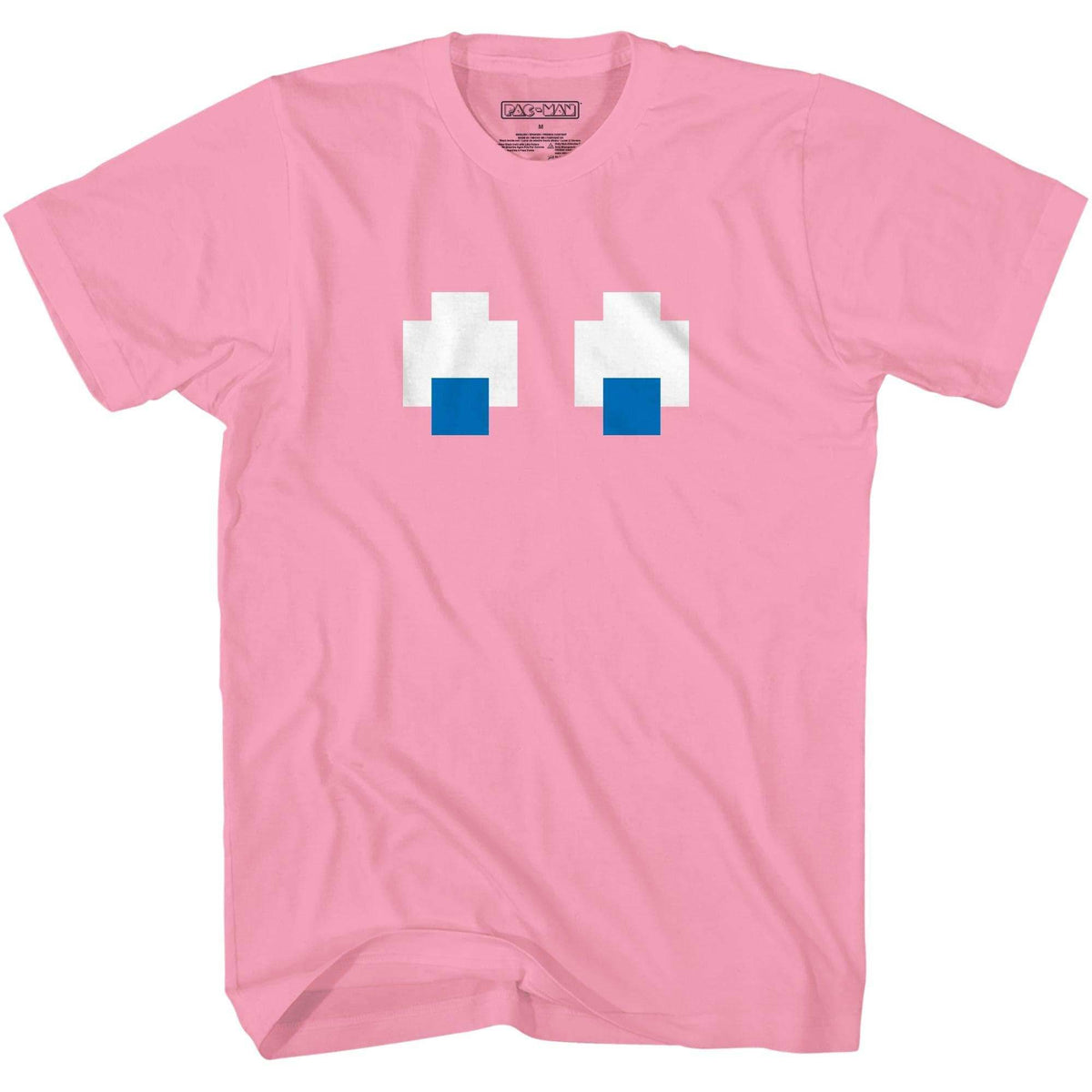 Pac-Man Shadow Face Video Game Shirt - XS / Pink
