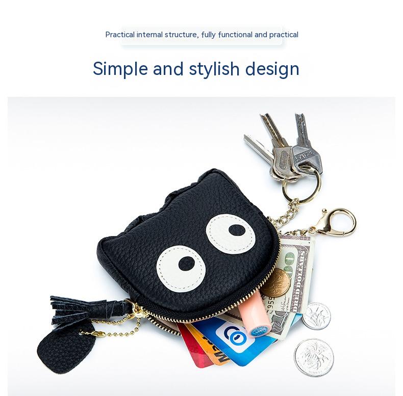 Cute Mini Genuine Leather Cowhide Coin Purse