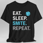 Paladin Smite T-Shirt – 'Eat, Sleep, Smite, Repeat'
