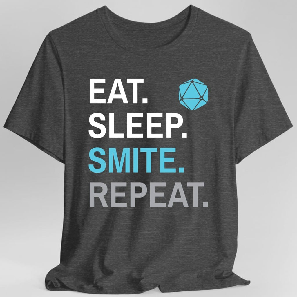 Paladin Smite T-Shirt – 'Eat, Sleep, Smite, Repeat'