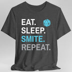 Paladin Smite T-Shirt – 'Eat, Sleep, Smite, Repeat'