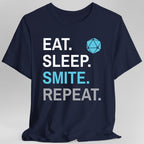 Paladin Smite T-Shirt – 'Eat, Sleep, Smite, Repeat'