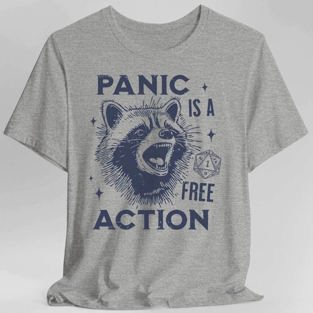 Panic Is A Free Action Shirt - Sport Grey / S