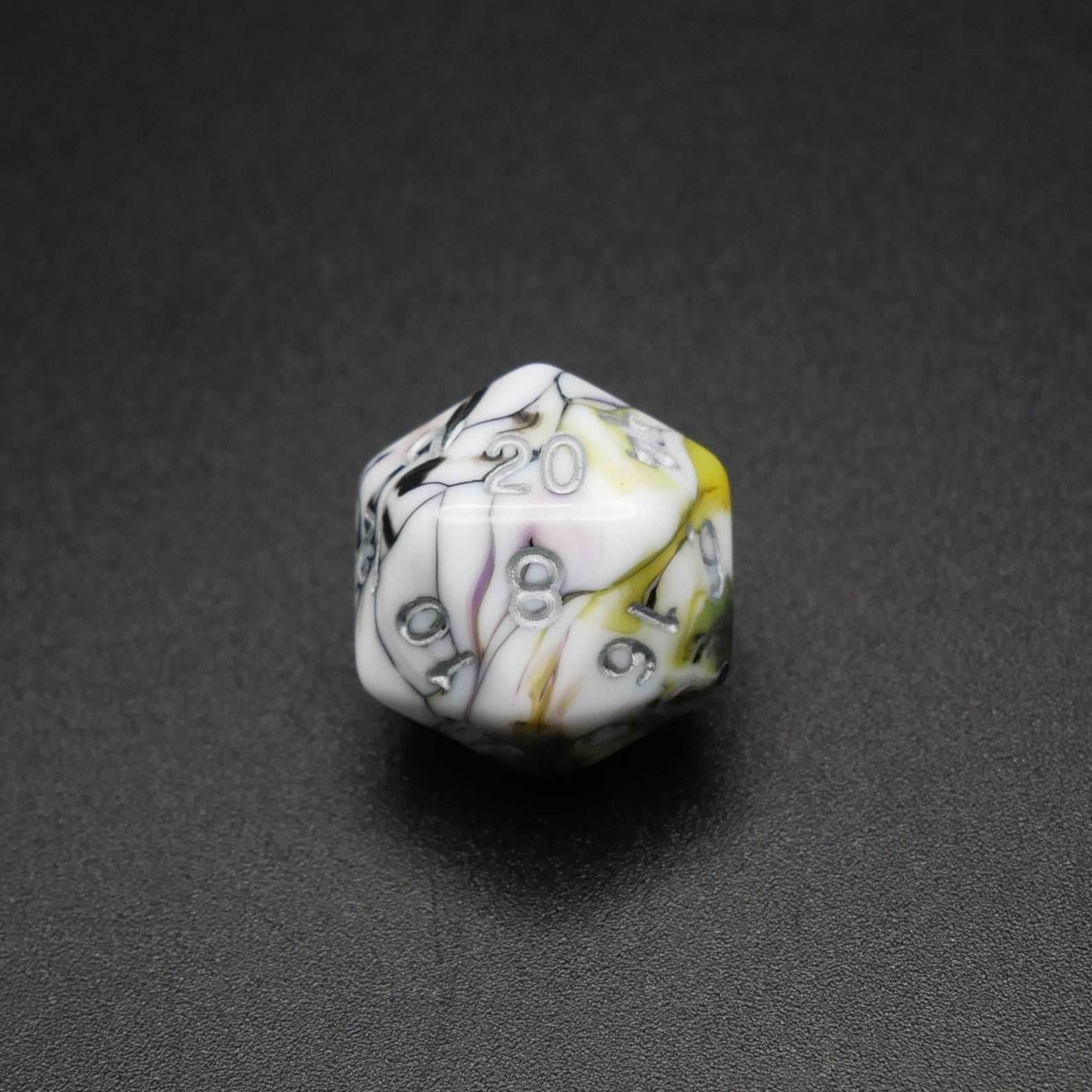 Panic Abstraction - 7 Piece DnD Dice Set | Acrylic RPG Gaming Dice - 