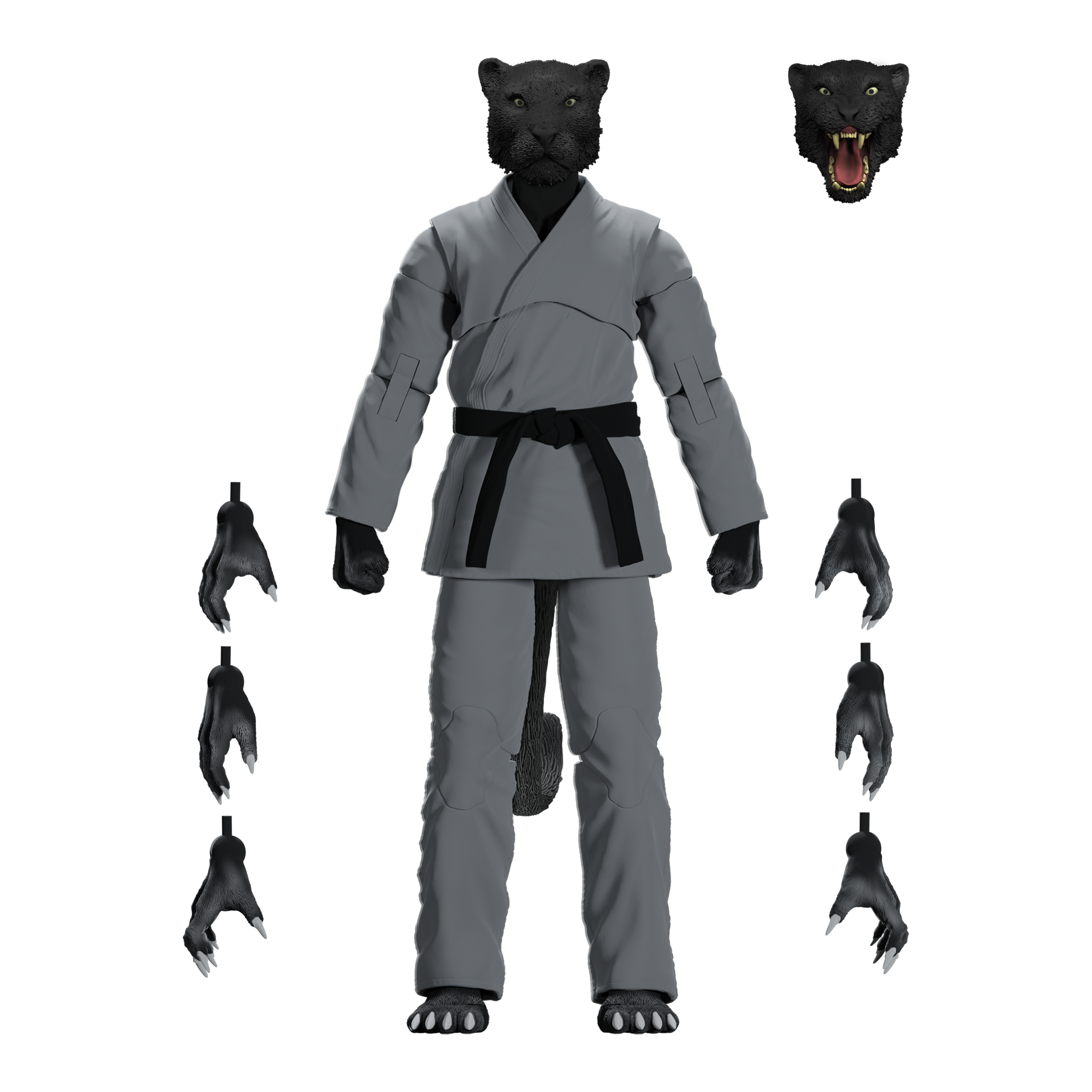 Jiu Jitsu Combat Creatures Paulo the Panther Action Figure